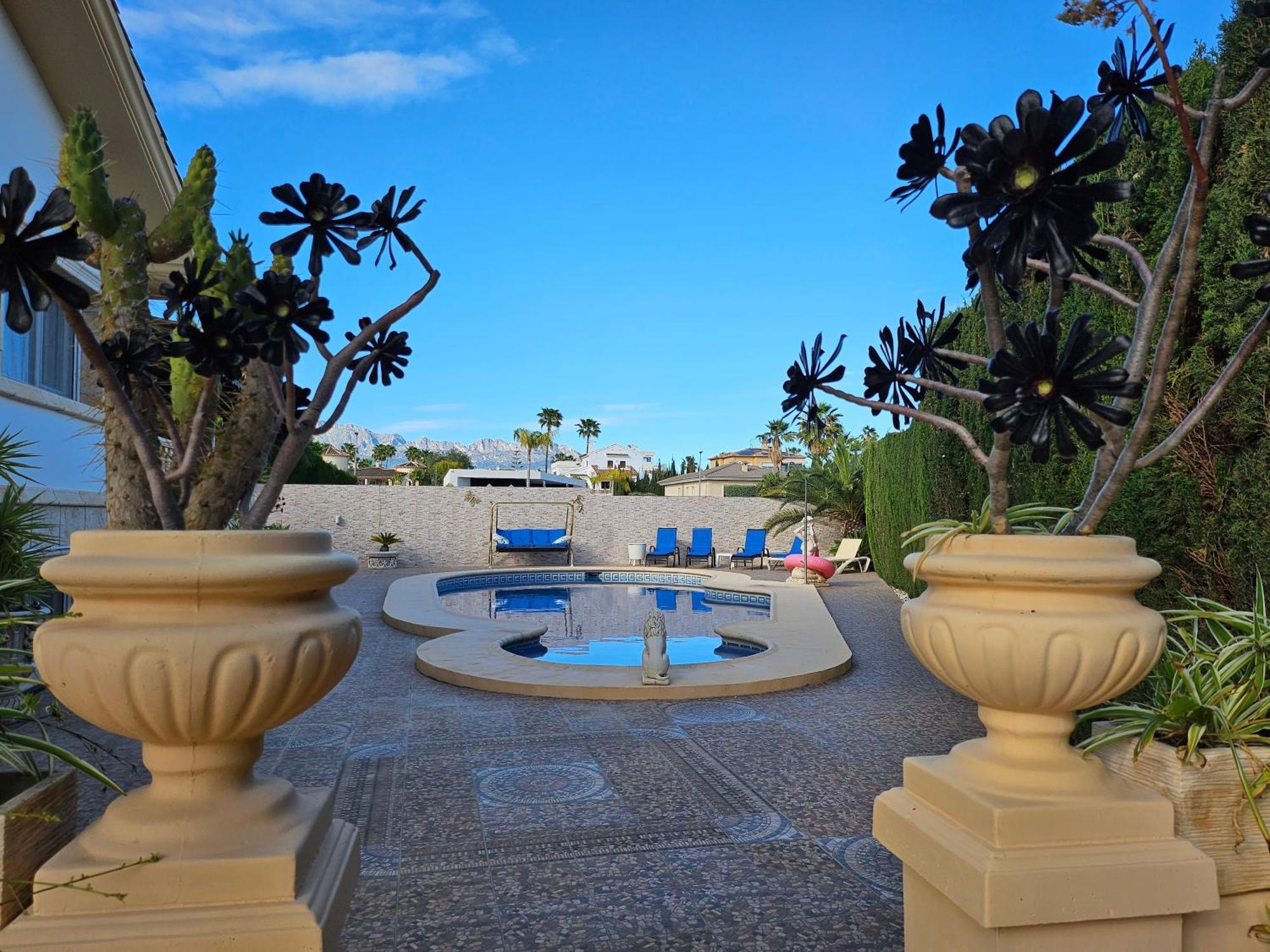 Villa Tres Palmeras En Alfaz Del Pi , Albir, Benidorm L'Alfas del Pi Exterior foto